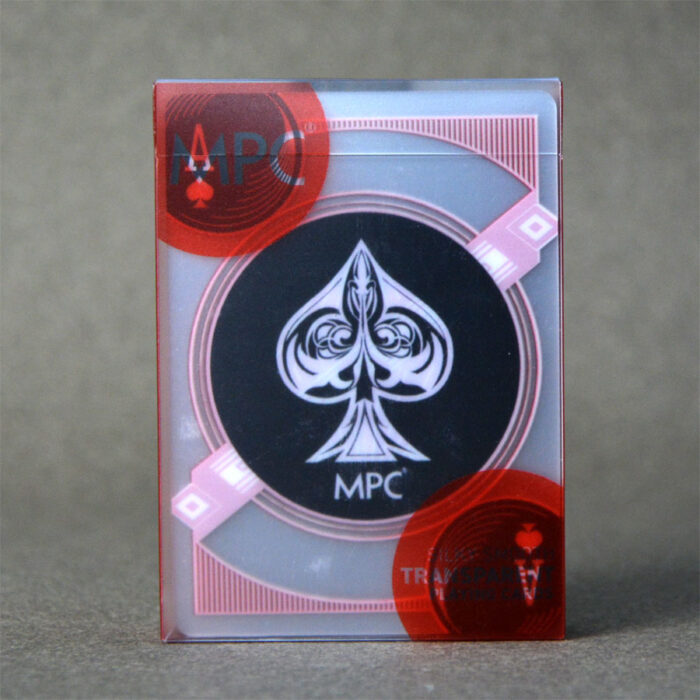 Red Transparent Playing Cards by MPC Red Transparent Playing Cards by MPC